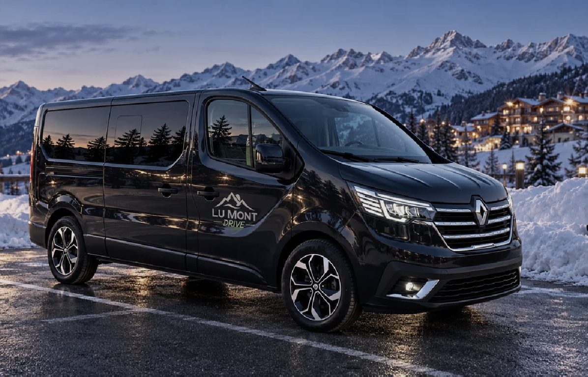 Kombi LU MONT DRIVE na parkiralištu skijališta